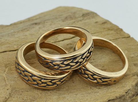 RIONA, KELTSKÝ VZOR, PÁNSKÝ PRSTEN, BRONZ