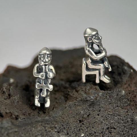 SEDÍCÍ THOR - STŘÍBRNÝ PŘÍVĚSEK, AKUREYRI, ISLAND, AG 925