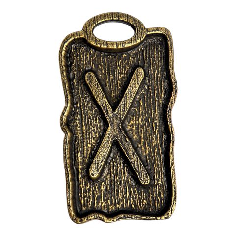 GEBO - RUNOVÝ AMULET ZINEK STAROMOSAZ