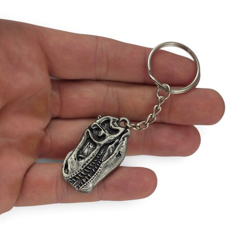PORTE-CLÉS TYRANNOSAURUS REX, EN ZINC
