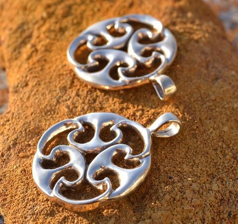 KELTSKÝ TALISMAN ŽIVOTA, REPLIKA NÁLEZU PATRNĚ Z GALIE, BRONZ