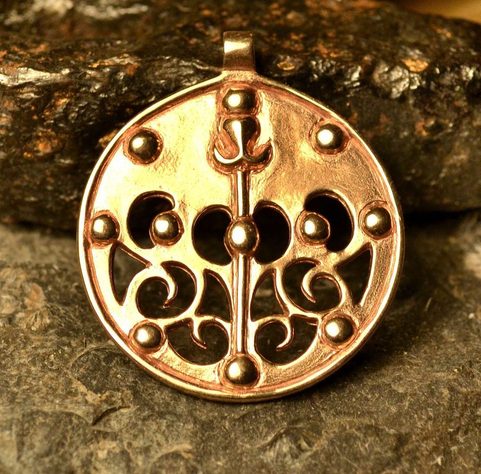 DRAK ČI KANEC, BRONZOVÝ KELTSKÝ ZÁVĚS, SKRYJE U PODMOKEL