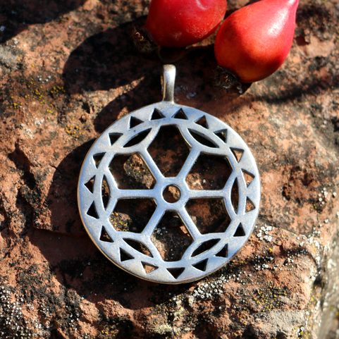SLUNEČNÍ SYMBOL, STŘÍBRNÝ PŘÍVĚSEK, AG 925, 11G