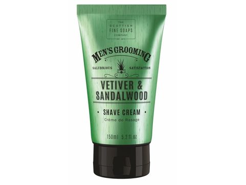 SCOTTISH FINE SOAPS PÁNSKÝ KRÉM NA HOLENÍ - VETIVER A SANTALOVÉ DŘEVO, 150ML