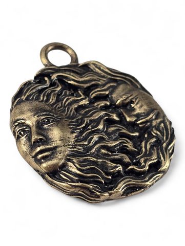 CONIUNCTIO, MĚSÍC A SLUNCE, PŘÍVĚSEK, ZINEK, STAROMOSAZ