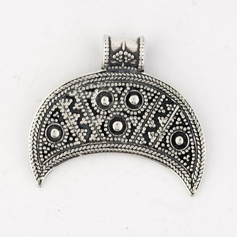 LUNULA, VELKOMORAVSKÝ STŘÍBRNÝ PŘÍVĚSEK, AG 925