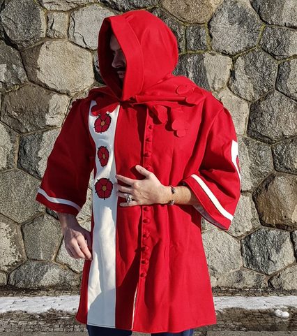 KABÁTEC STŘEDOVĚKÝ S OZDOBOU