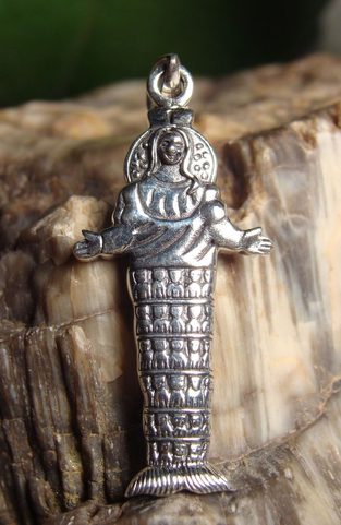 DIANA Z EFESU, TALISMAN, STŘÍBRNÝ ŠPERK, AG 925