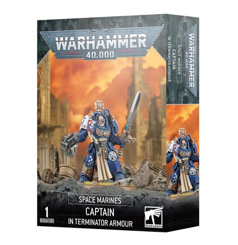 WARHAMMER 40K SPACE MARINES CAPTAIN IN TERMINATOR ARMOUR