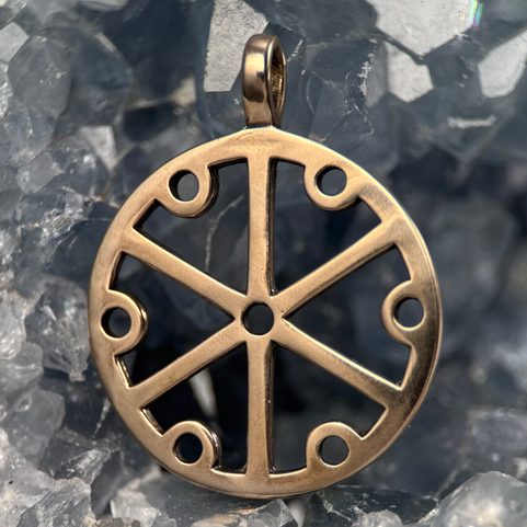 GROMOVITI ZNACI, SLOVANSKÝ AMULET, BRONZ