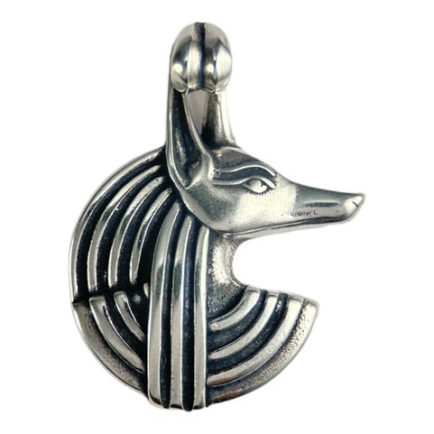 ANUBIS, EGYPTSKÝ BŮH, STŘÍBRNÝ PŘÍVĚSEK, AG 925
