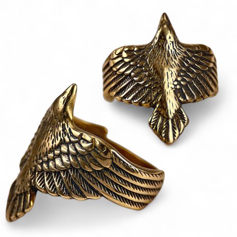 CORVUS, VRÁNA, PRSTEN, BRONZ