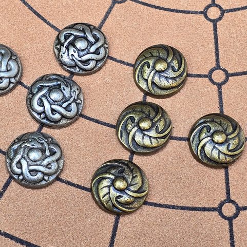 27 + 27 + 1 HRACÍ KAMENY PRO FIDCHELL KELTSKÁ DESKOVÁ HRA, VERZE ERIN