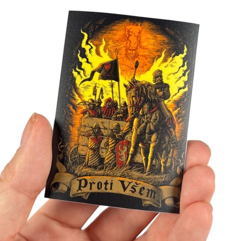 JAN ŽIŽKA - HUSITÉ, MAGNETKA, 57X80 MM