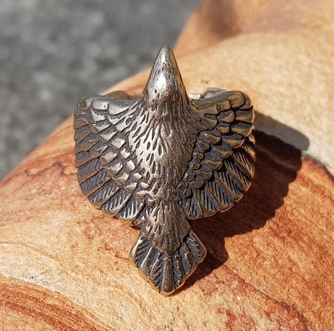 CORVUS, VRÁNA, PRSTEN, BRONZ