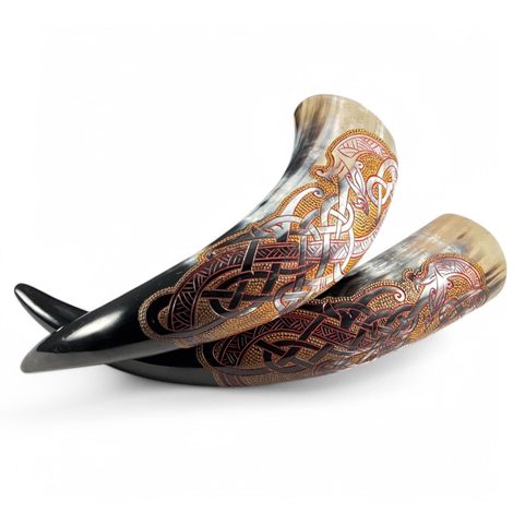 KELTSKÝ DRAK, ZDOBENÝ VIKINGSKÝ ROH