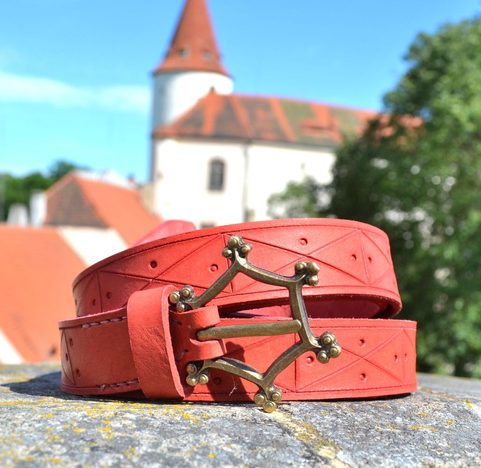 GOTICKÝ OPASEK, ČERVENÝ