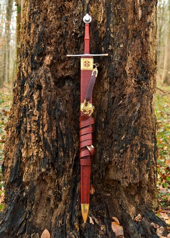 PASOVSKÝ VLK, JEDEN A PŮL RUČNÍ MEČ S POCHVOU