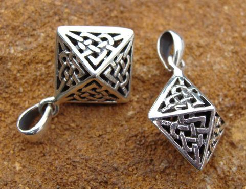 BIPYRAMIDA, CELTIC, AMULET, AG 925