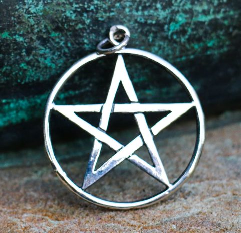 PENTAGRAM, STŘÍBRNÝ PŘÍVĚSEK, AG 925