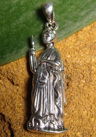 MINERVA, BOHYNĚ MOUDROSTI A ŘEMESEL, TALISMAN, STŘÍBRNÝ ŠPERK, AG 925