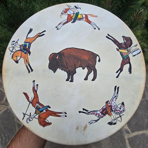 TATANKA, ŠAMANSKÝ BUBEN 40CM