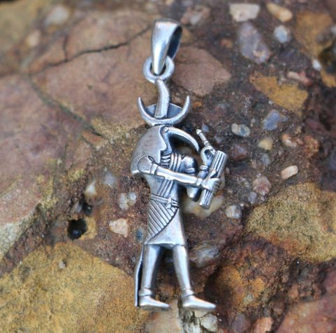 THOTH, MOUDROST A UČENLIVOST, STARÝ EGYPTSKÝ BŮH, AG 925