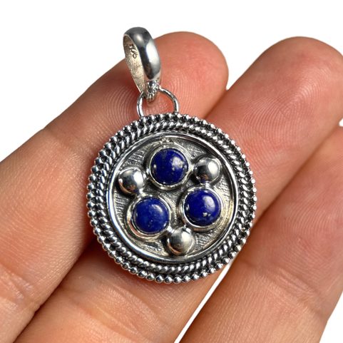 OCTAVIA, STŘÍBRNÝ PŘÍVĚSEK, LAPIS LAZULI AG 925/1000