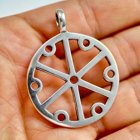 GROMOVITI, HROMOVÉ SYMBOLY, SLOVANSKÝ STŘÍBRNÝ PŘÍVĚSEK, AG 925