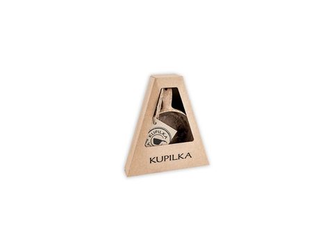 KUPILKA MISKA JUNIOR 330 ML + ŠPORKOVÁ VIDLIČKA LŽÍCE 165 SADA - ORIGINÁL (HNĚDÁ)