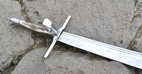 LANGMESSER, OBOURUČNÍ TESÁK S PAROHEM