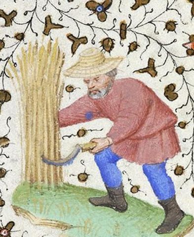 KLOBOUK STŘEDOVĚKÝ, RUČNĚ PLETENÝ Z OROBINCE, DLE MACIEJOWSKÉHO BIBLE