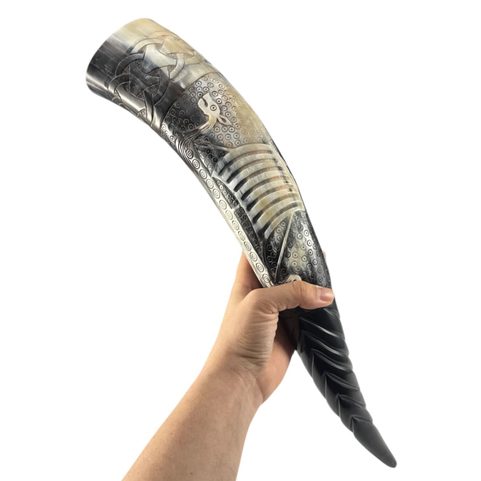 DRAKKAR, ZDOBENÝ VIKINGSKÝ ROH