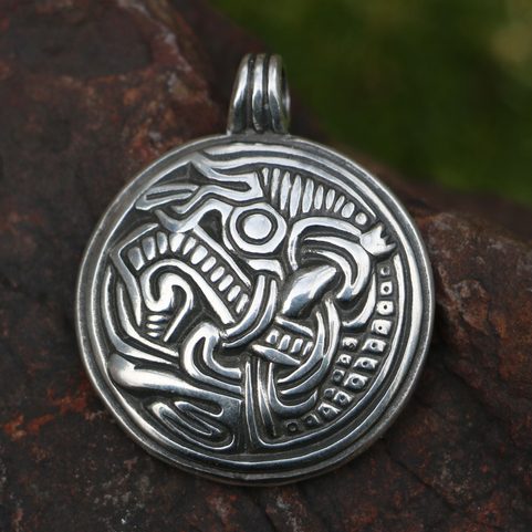 SLEIPNIR VIKINSKÝ KŮŇ, STŘÍBRNÝ PŘÍVĚSEK, AG 925 11G
