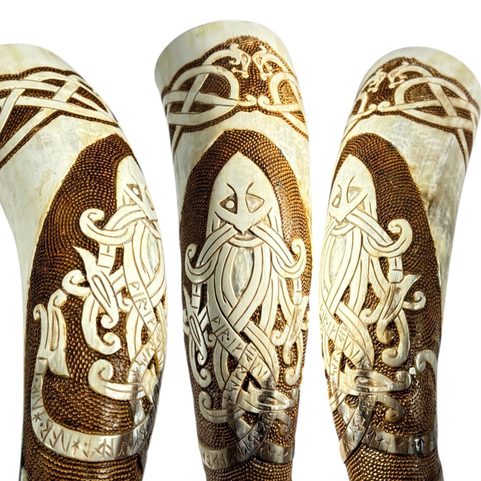 ODIN, ZDOBENÝ VIKINGSKÝ ROH