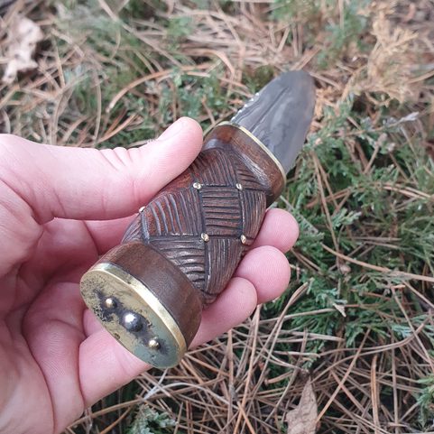 SGIAN DUBH, SKOTSKÝ NŮŽ - DAMAŠKOVÁ OCEL