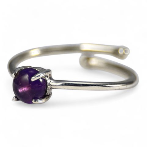 YENNEFER, PRSTEN, AMETYST STŘÍBRO 925/1000