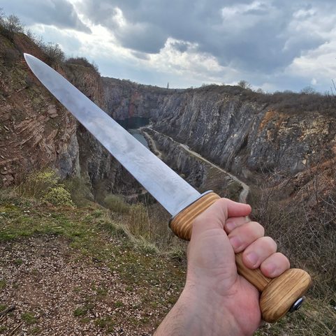 KELTSKÝ MEČ, MUST FARM, MLADŠÍ DOBA ŽELEZNÁ, LA TÉNE - ANGLIE