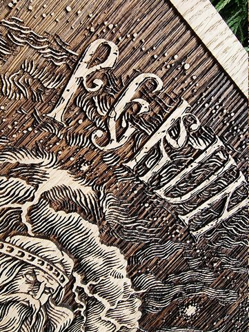 PERUN NÁSTĚNNÁ DEKORACE, DŘEVO