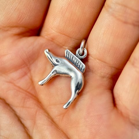 KELTSKÝ KANEC, NEUVY-EN-SULLIAS, STŘÍBRNÝ PŘÍVĚSEK, AG 925