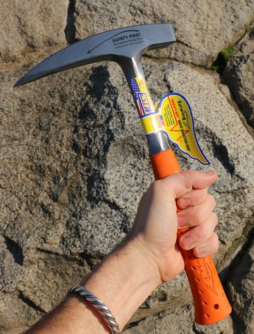 GEOLOGY ROCK HAMMER, ESTWING, 900 G - ORANGE