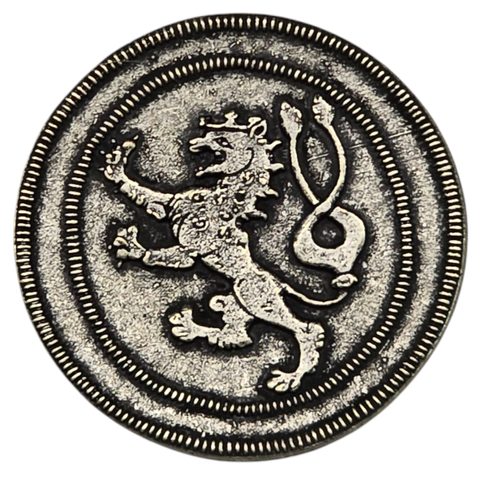 HRAD KARLŠTEJN A ČESKÝ LEV, MINCE - ZINEK, STAROSTŘÍBRO