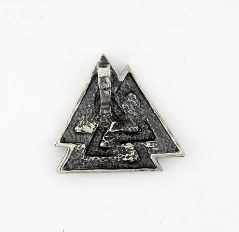 VALKNUT, STŘÍBRNÝ VIKINSKÝ STŘÍBRNÝ PŘÍVĚSEK, AG 925