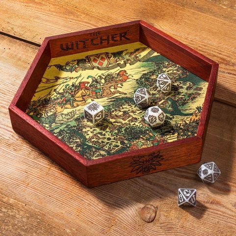 THE WITCHER, WOODEN DICE TRAY
