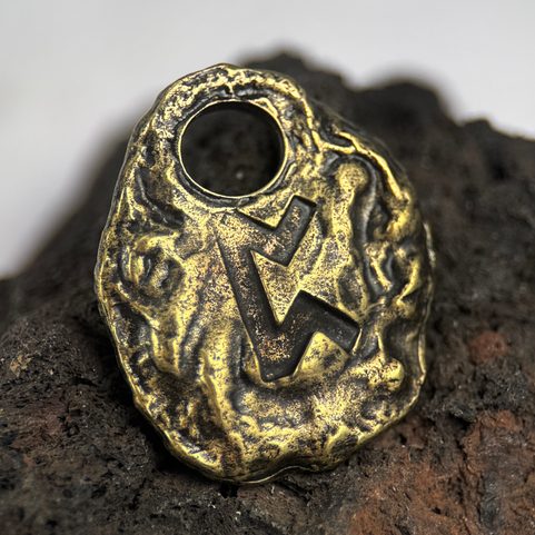 PERTHRO - RUNOVÝ AMULET, STAROMOSAZ
