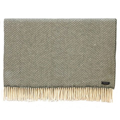 RYBÍ KOST, LUXUSNÍ VLNĚNÁ DEKA, MERINO VLNA, DOVOZ: IRSKO