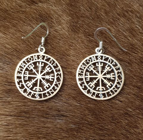 VEGVÍSIR - ISLANDSKÁ RUNA, NÁUŠNICE BRONZ