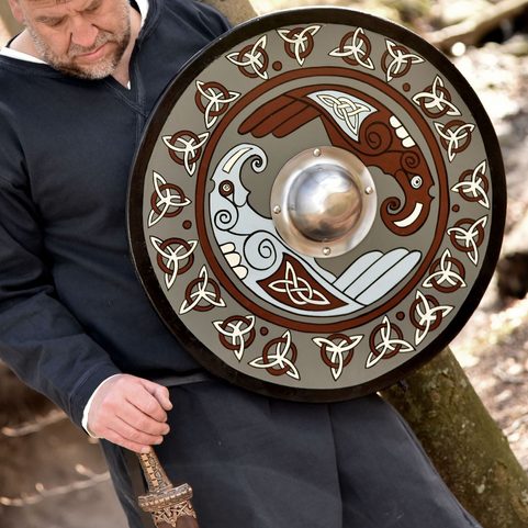 VIKINGSKÝ ŠTÍT - HAVRANI 61CM