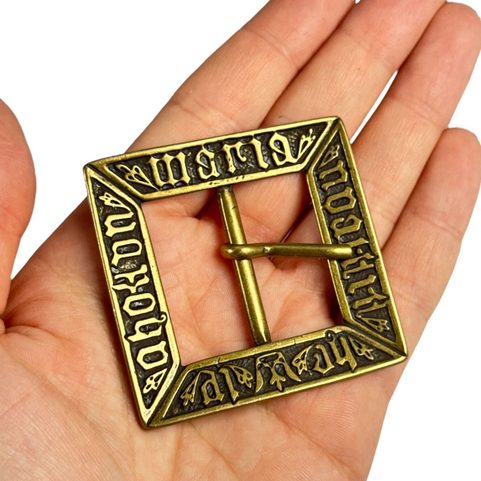 STŘEDOVĚKÁ SPONA NA OPASEK XV. STOLETÍ