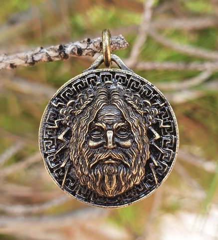 ZEUS, ŘECKÝ BŮH, PŘÍVĚŠEK STAROMOSAZ